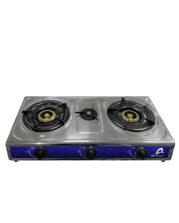 Cocina de gas de acero inoxidable